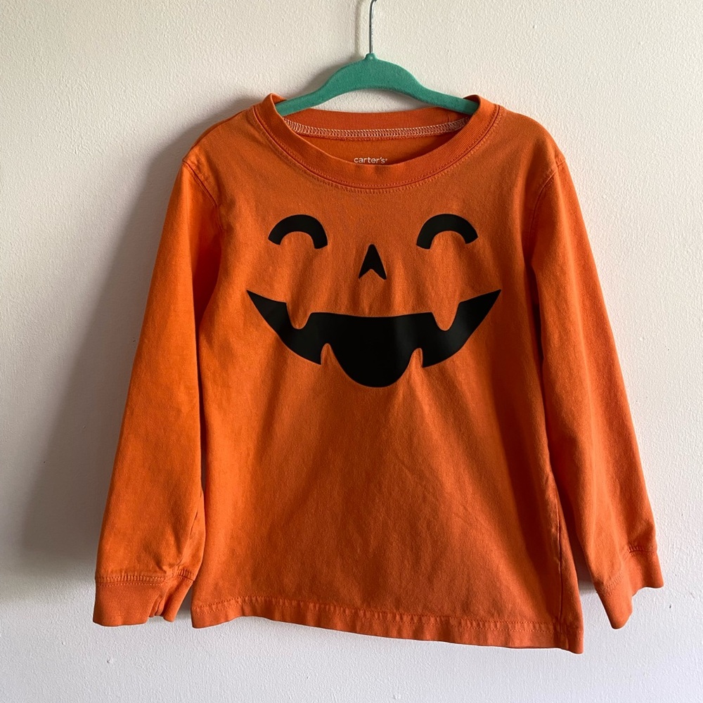 Kids’ 5T Jack-O-Lantern 🎃 Halloween long sleeve T-Shirt